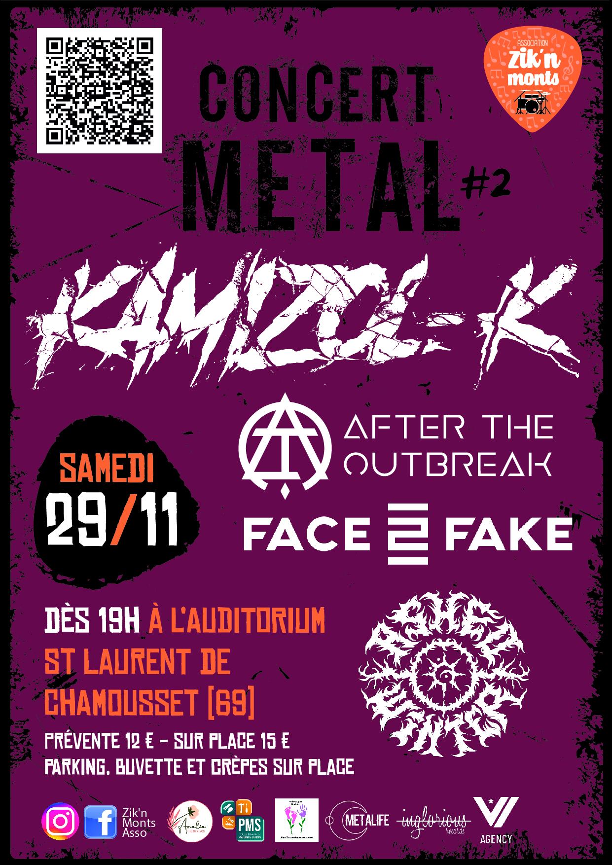  Affiche concert métal #2 Zik N Mont