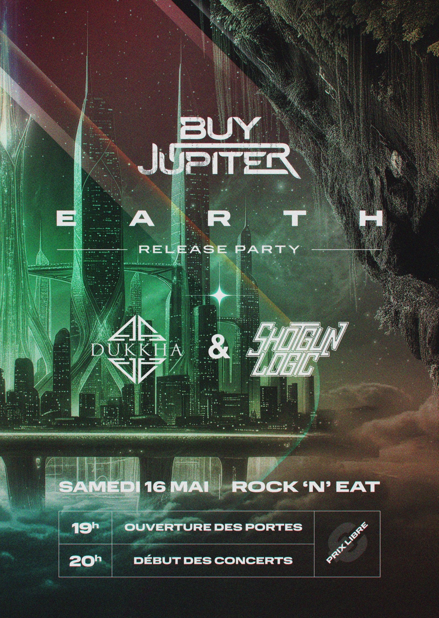 Affiche Buy Jupiter release party EARTH Affiche Buy Jupiter release party EARTH