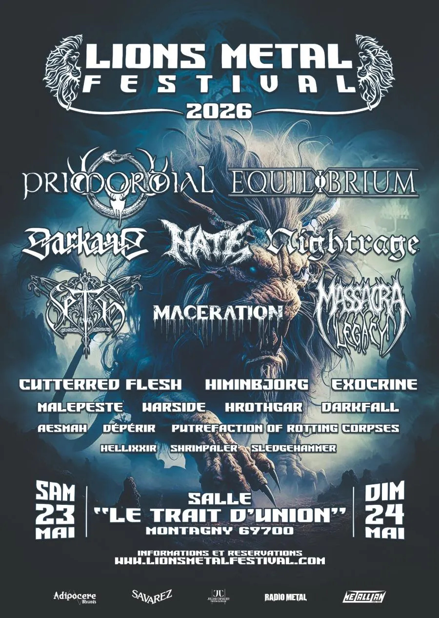 Affiche Lions Métal Festival 2026